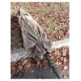 Patio umbrella, missing the lower portion pole,
