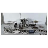 Silver Plated Service Wares, knives, bread