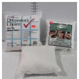Three Small Pillow Foams, poly fil products