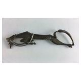 Sterling silver signed stylized horse pin