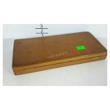 Vintage wooden finger jointed box