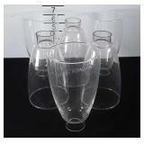 Six glass globes