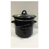 Small crock pot works