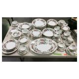 China- 90 pcs Hira fine china Prairie Rose pattern