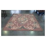 Rug, vintage parlor style area Rug, floral design