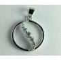 Sterling silver CZ pendant