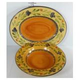 Pier One platter and serving bowl