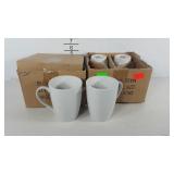 Crate and Barrel coffee mugs, eight in cartons,