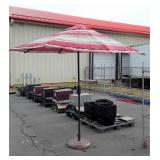 Patio umbrella with stand