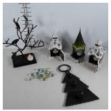 Home decor items. Candle holders, earring tree,