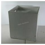 Wooden planter or kindling box with cutout