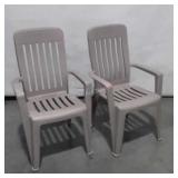 Two Poly Outdoor Chairs