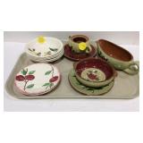 Pottery- Stangl gravy boat, sugar no lid with