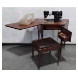 Singer Sewing machine with Mid Century style