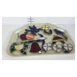 Sun Catcher, nine leaded glass sun catchers