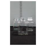 Three glass Food Canster Jars