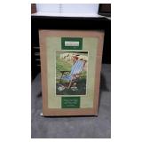 Wooden Deck Chair with Woven Back, home accents