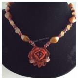 Premier design jewelry floral necklace