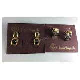 Two Premier design jewelry earrings