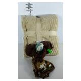 Fleece throw and kitchen angel