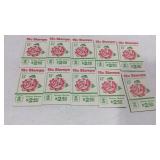 10 packs of stamps $24 face value