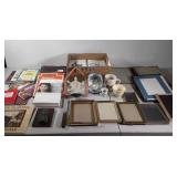 Mixed group, frames, recipe booklets, books,