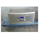 Poly storage, Sterilite clearview drawer and