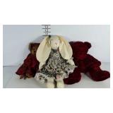 Bears and a bunny, Russ bear, Bearington bear and