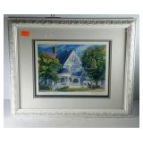 Lewes Victorian print, pencil signed and