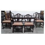 Dining Table Suite, double Trifooted Pedestal