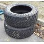 Set of two buck shot two maxxis mudder tires,