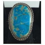 Size 5.5- Sterling silver turquoise ring
