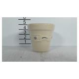 Longaberger small plant pot, blue on white