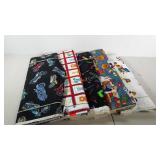 Fabric, five juvenile patterns, including