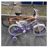 Two kids bikes, both do show usewear