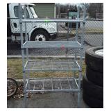 Metal shelving unit, 64" tall