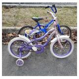 Two kids bikes, both do show usewear