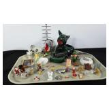 Ceramic burro planter, Wade figures, miniatures,