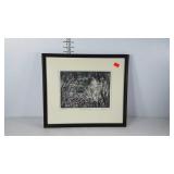 "Moonlit Pond" print, signed and numbered