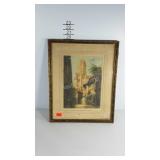 Early Cathedral print, pencil signed, framed and