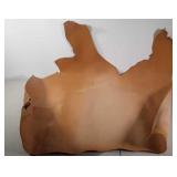 Large piece of tanned leather, measurements from