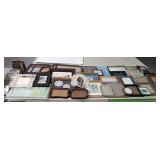 Group lot of pictures, and picture frames