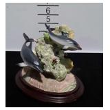 Lenox Dolphins of Painted Reef, poly stone figure