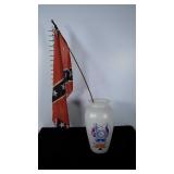 1961 Confederate States of America vase and small