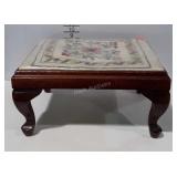 Small Footstool, early needle works top. By The