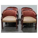 Four waiting room style chairs, seller code VQ