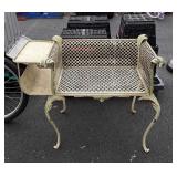 Metal Gossip bench or Bedroom bench seller code