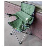Green folding camping chair