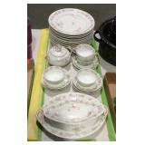 China- Limoge with teacups/saucers, dinner