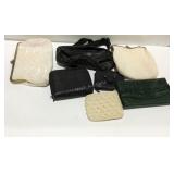 Flat with beaded purses, Wallets,  and coin bags